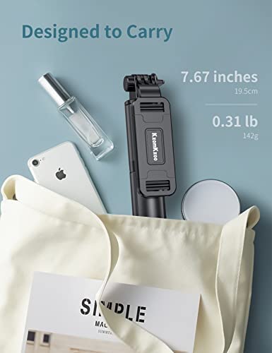 Selfie Stick Tripod with Detachable Wireless Remote, 4 in 1 Extendable Portable Selfie Stick & Phone Tripod Stand Compatible with Gopro, iPhone/Samsung/Huawei, etc. - Image 6