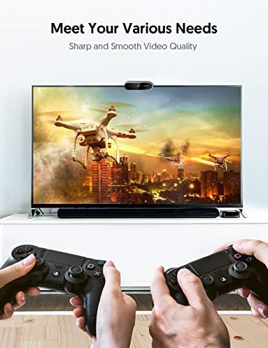 1080P Webcam with Microphone and Privacy Cover, 90° Web Camera, USB Webcam for Video Calling/Recording/Conference, Zoom/Skype/YouTube, Laptop/Desktop - Image 4