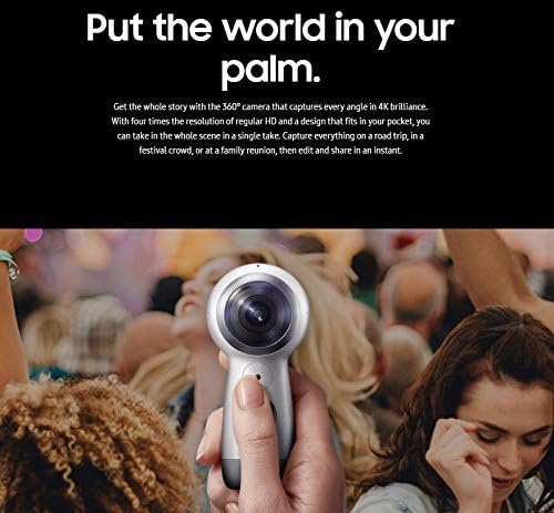 Samsung Gear 360 SM-R210 (2017 Edition) Spherical Cam 360 degree 4K Camera (International Version) - Image 7