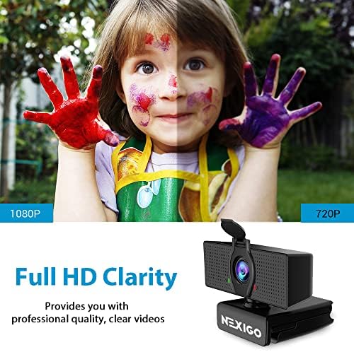 NexiGo N60 1080P Webcam with Microphone, Adjustable FOV, Zoom, Software Control & Privacy Cover, USB HD Computer Web Camera, Plug and Play, for Zoom/Skype/Teams, Conferencing and Video Calling - Image 7